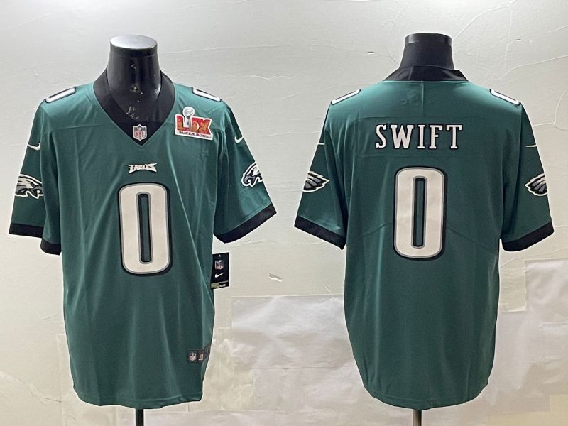 Men Philadelphia Eagles #0 Swift Green Second generations 2025 Nike Vapor Limited NFL Jersey style 2093